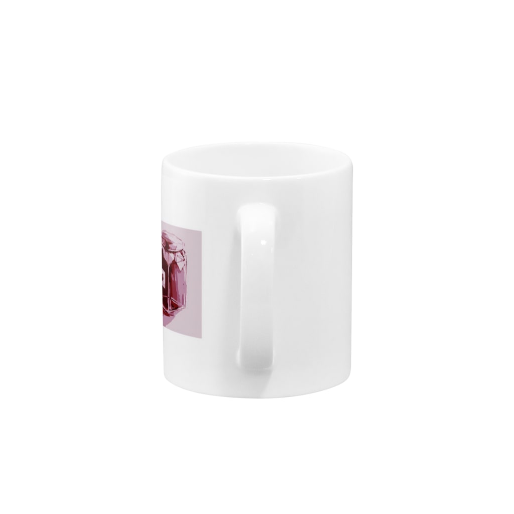 甘珈琲のイチゴジャム瓶 Mug :handle