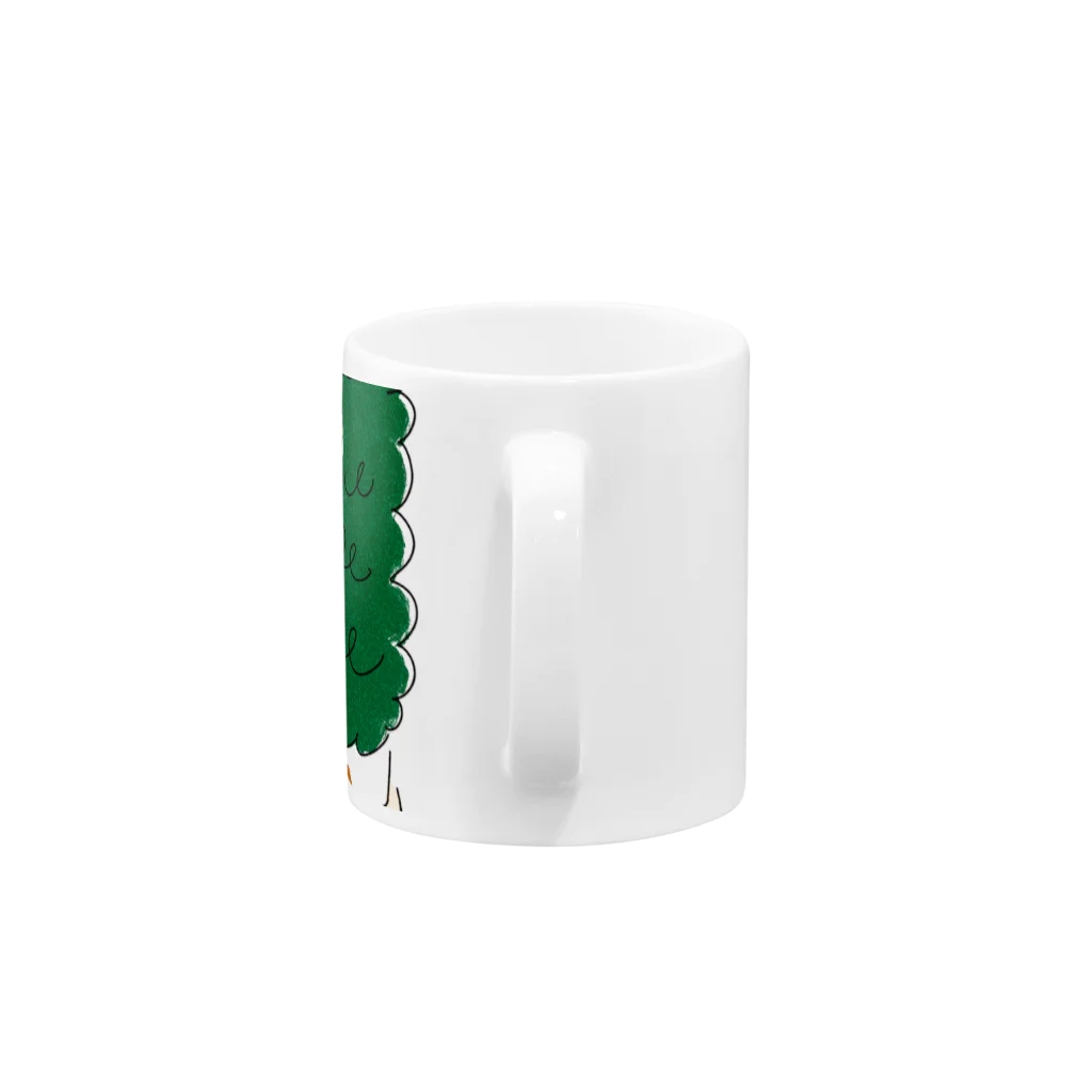 Takanori SuzukiのLOVE GREEN with logo Mug :handle