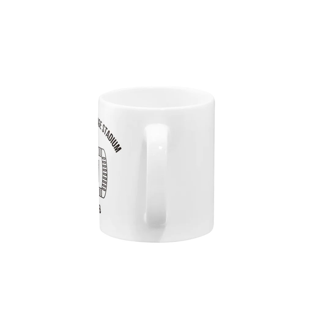 Sopopmuseumの新横浜巨大スタジアム Mug :handle