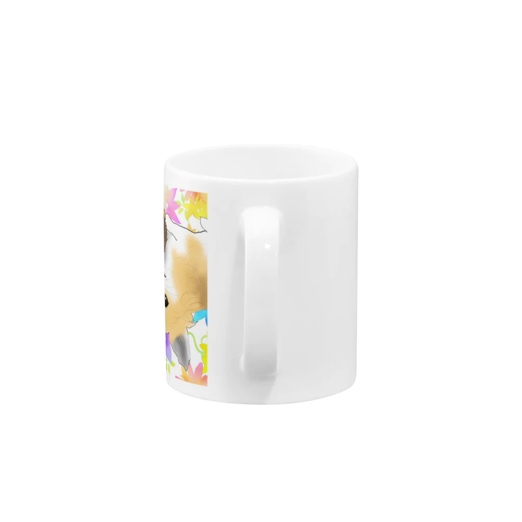 アニマルデザインはなのチワワの幸せ Mug :handle