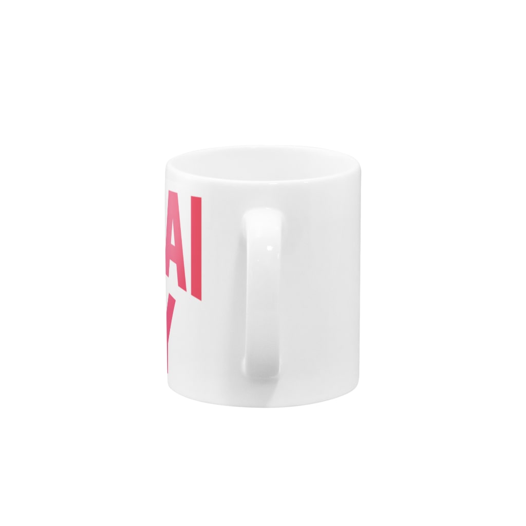 JIMOTO Wear Local Japanの仙台市 SENDAI CITY Mug :handle