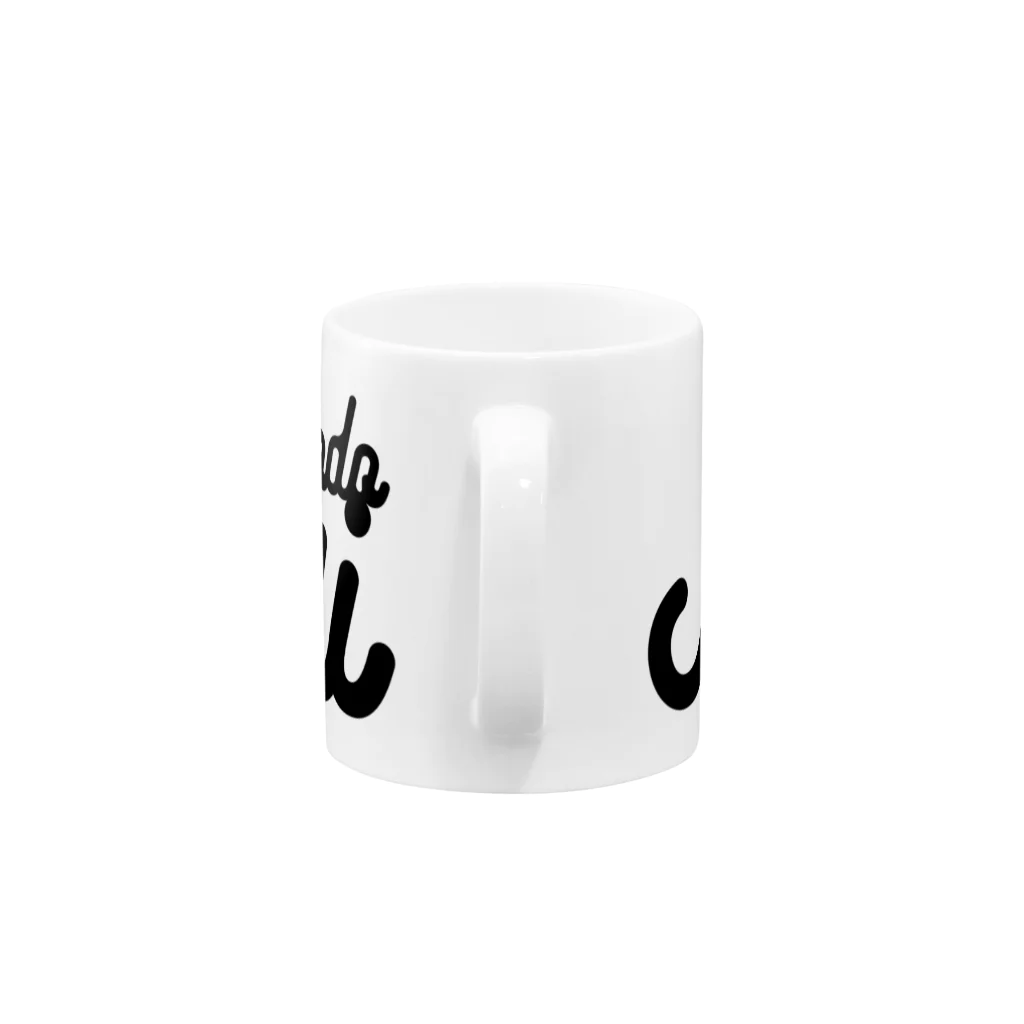 SANKAKU DESIGN STOREのレトロスラヴにクソほど眠い。 黒 Mug :handle