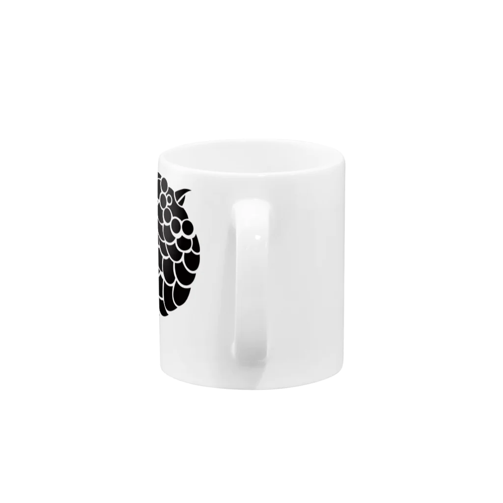 kusuda_subrowの立ってるサブロウ黒 Mug :handle