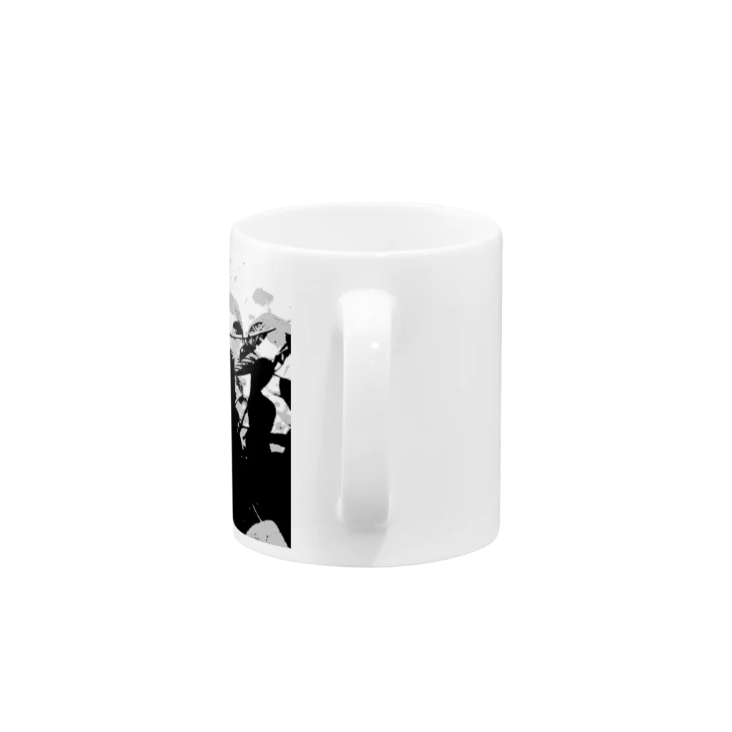 nekoのアオスジアゲハ Mug :handle