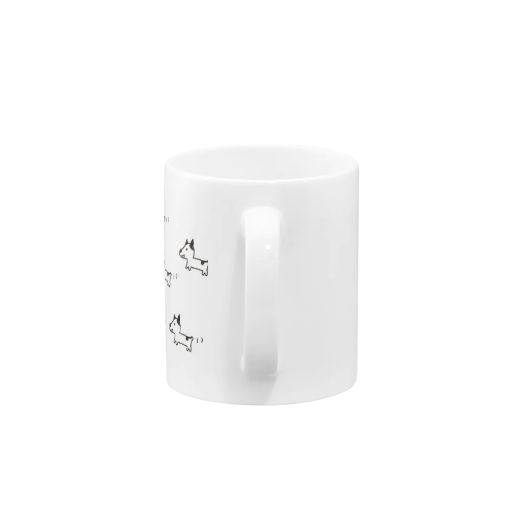 hukuhukuhukumaruのジャックラッセルのふくちゃん Mug :handle