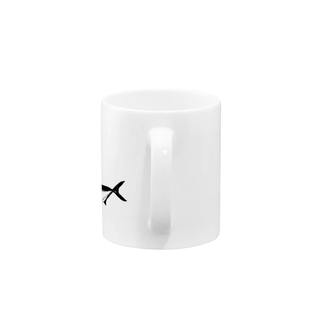 WAZAYAのブリ専用アイテム～寒鰤仕様 Mug :handle