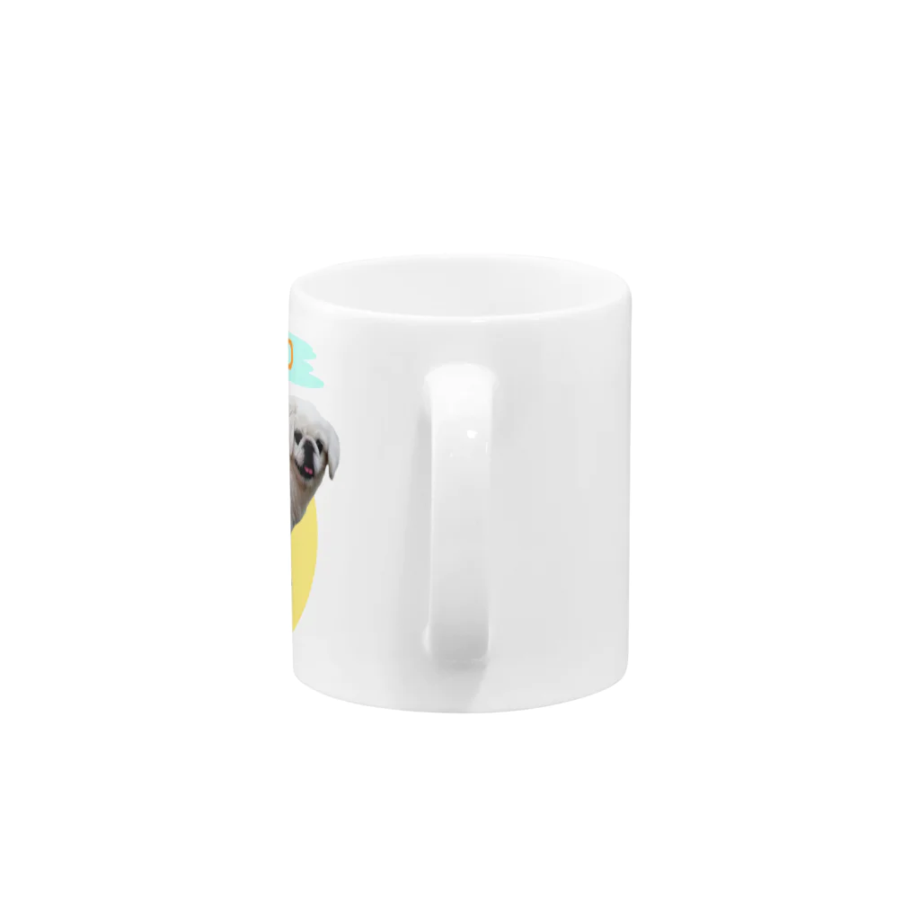 PontamansShopの俊足の犬 Mug :handle