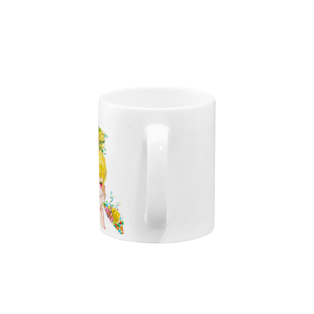 acco_girlsの頭の中はお花畑 Mug :handle