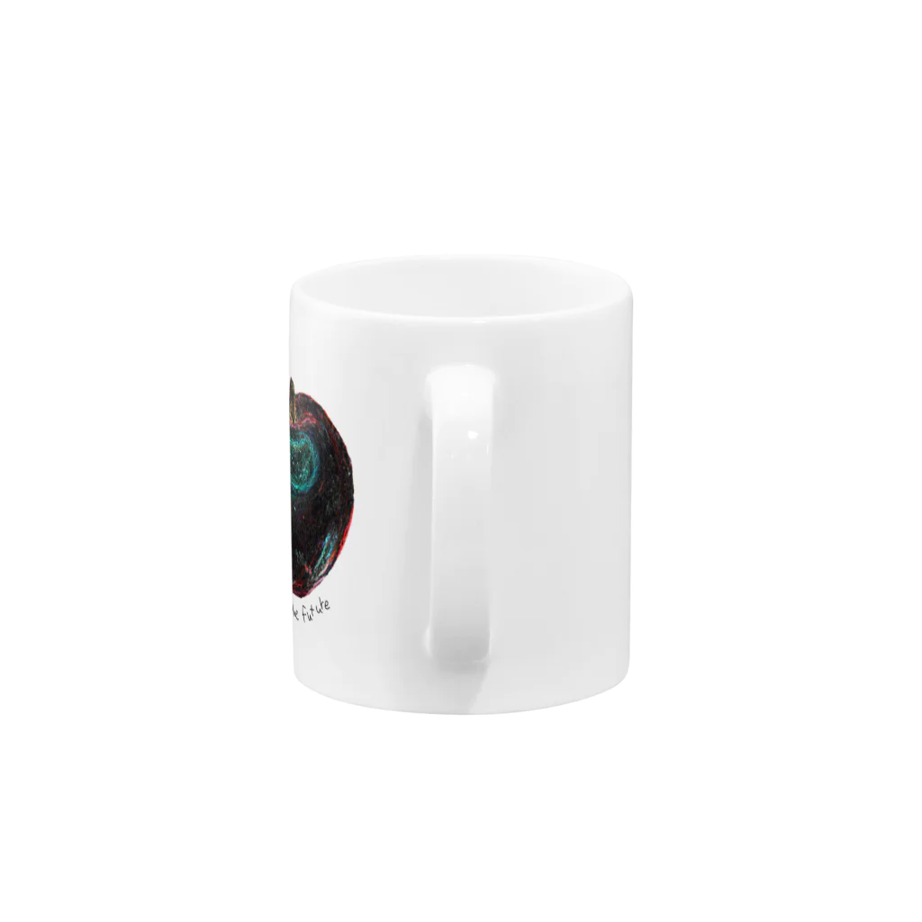 GYAOOOOO（・∀・）のApple in the future (white Background Ver) Mug :handle