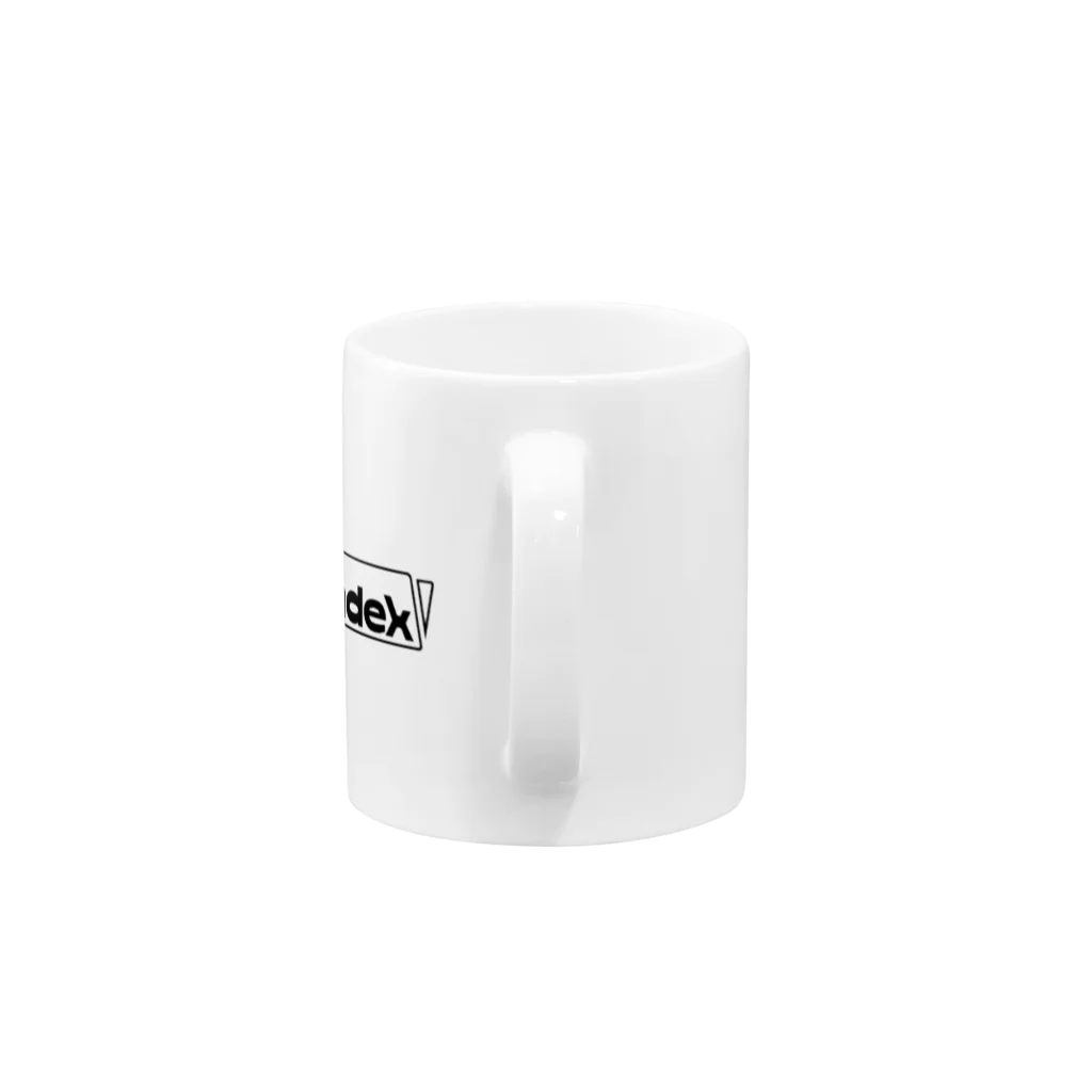 Dog indexのインデックスロゴ Mug :handle