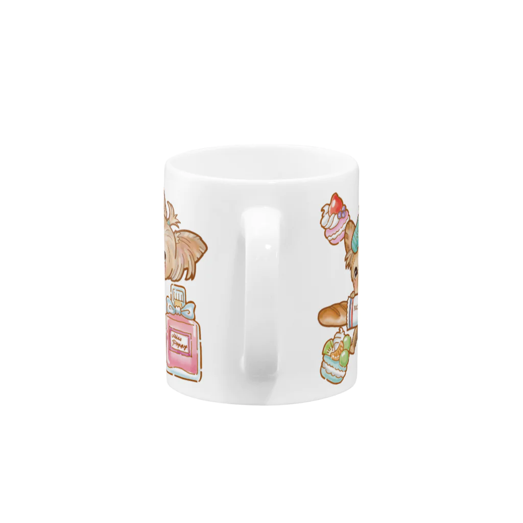 あとりえピノコのパリモードヨーキーちゃん Mug :handle