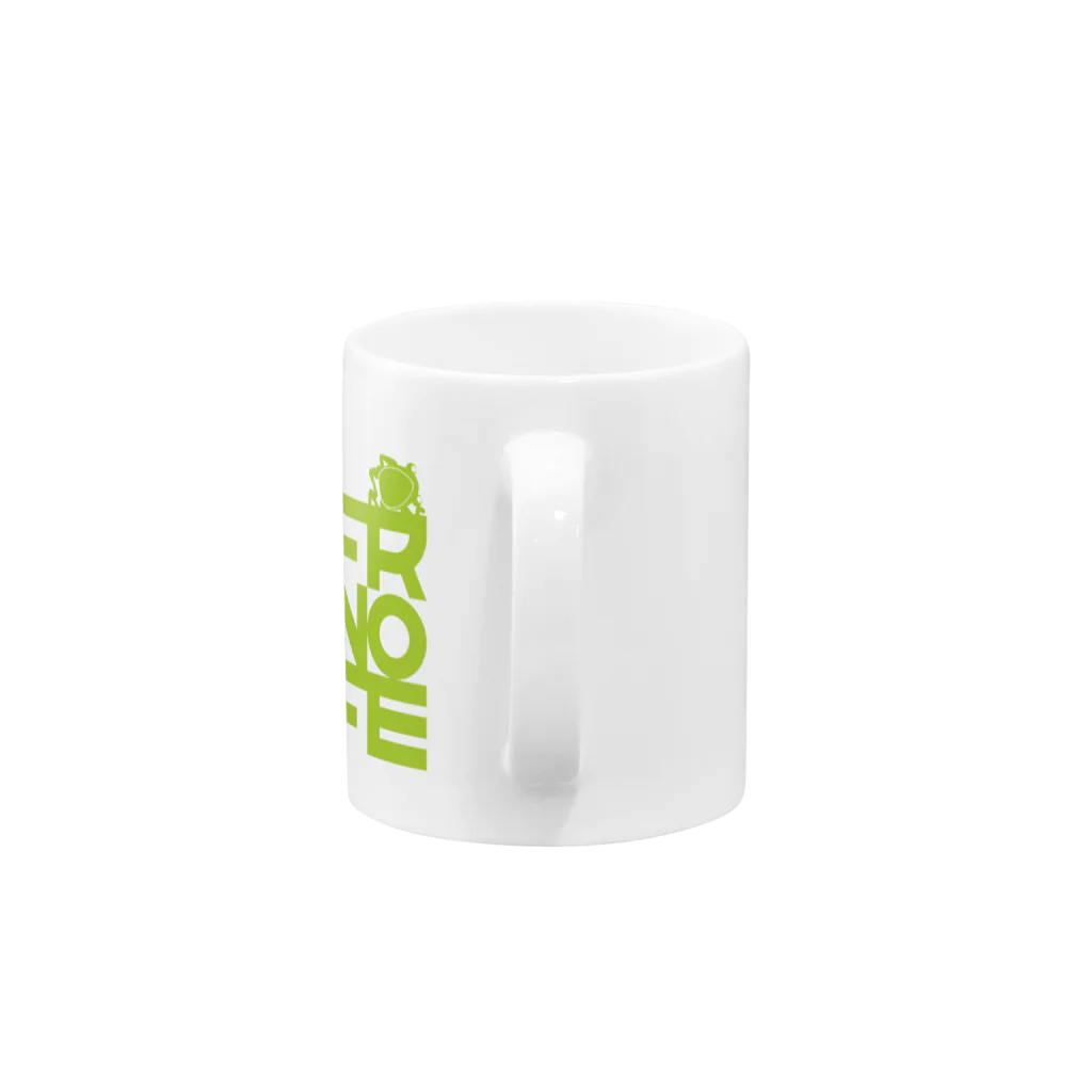 よすの♪NO FROG NO LIFE(モリアオグリーン)♪ Mug :handle