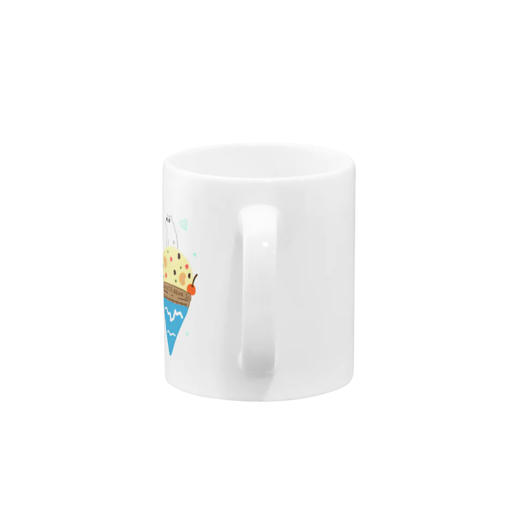 庭にくるコトリからの南極・北極アイス Mug :handle