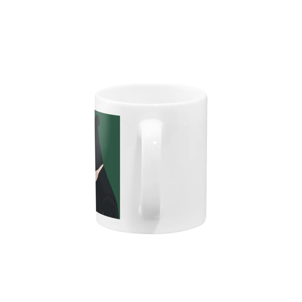 ダラン爺のラクガキクロクマ Mug :handle