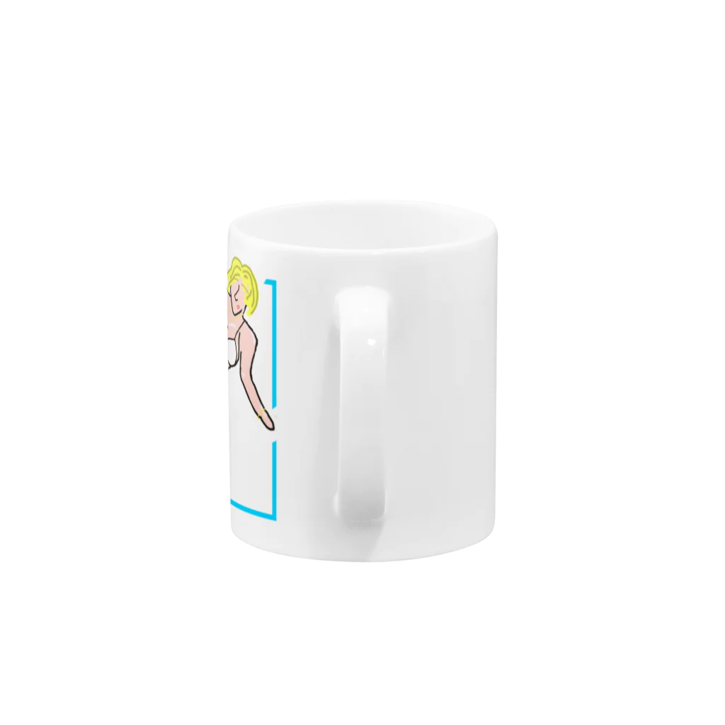 平木のTシャツやetc.のゴージャスな女性 Mug :handle