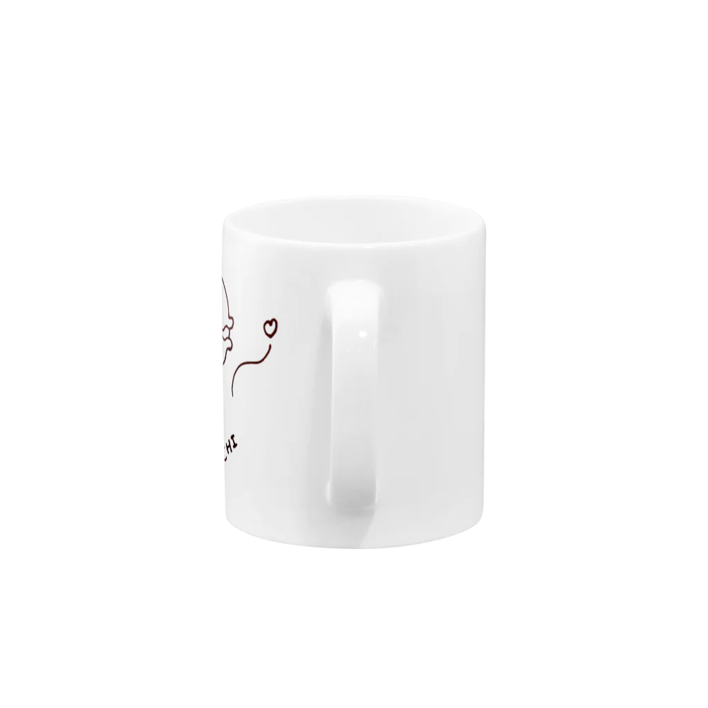 Famille de baleines(ファミールデバレーヌ)のマカロンおひるねまち Mug :handle