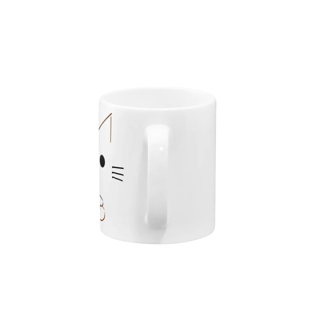 兎猫庵のトリプルおかりにゃＢＲ Mug :handle