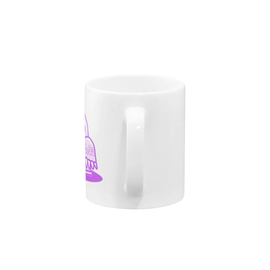 栖周 (sumi amane)のもぐう（紫） Mug :handle
