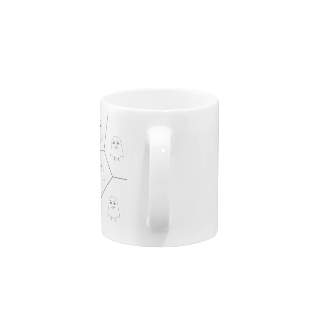 Battery 61%のボロノイぴよさん Mug :handle