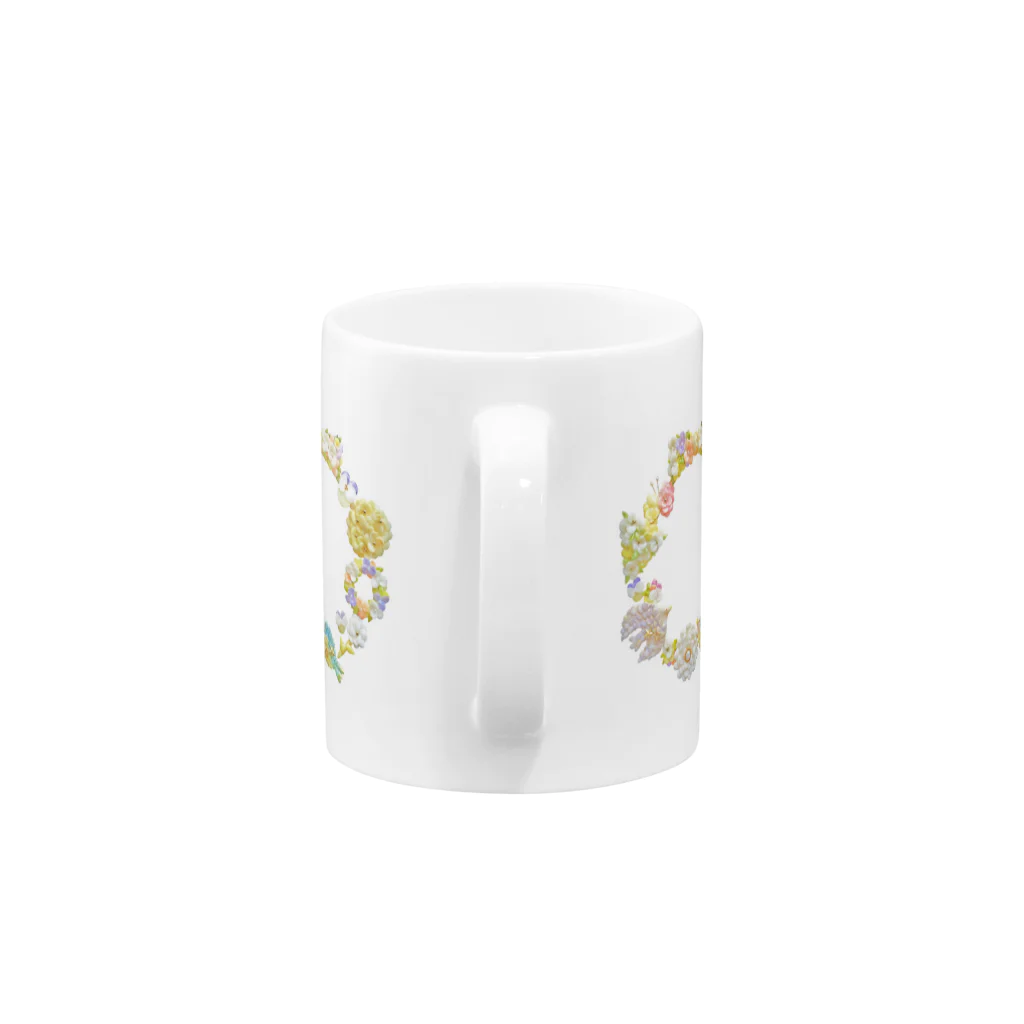 ambleuki  アクセサリーのflower ribbon cup マグカップの取っ手の部分