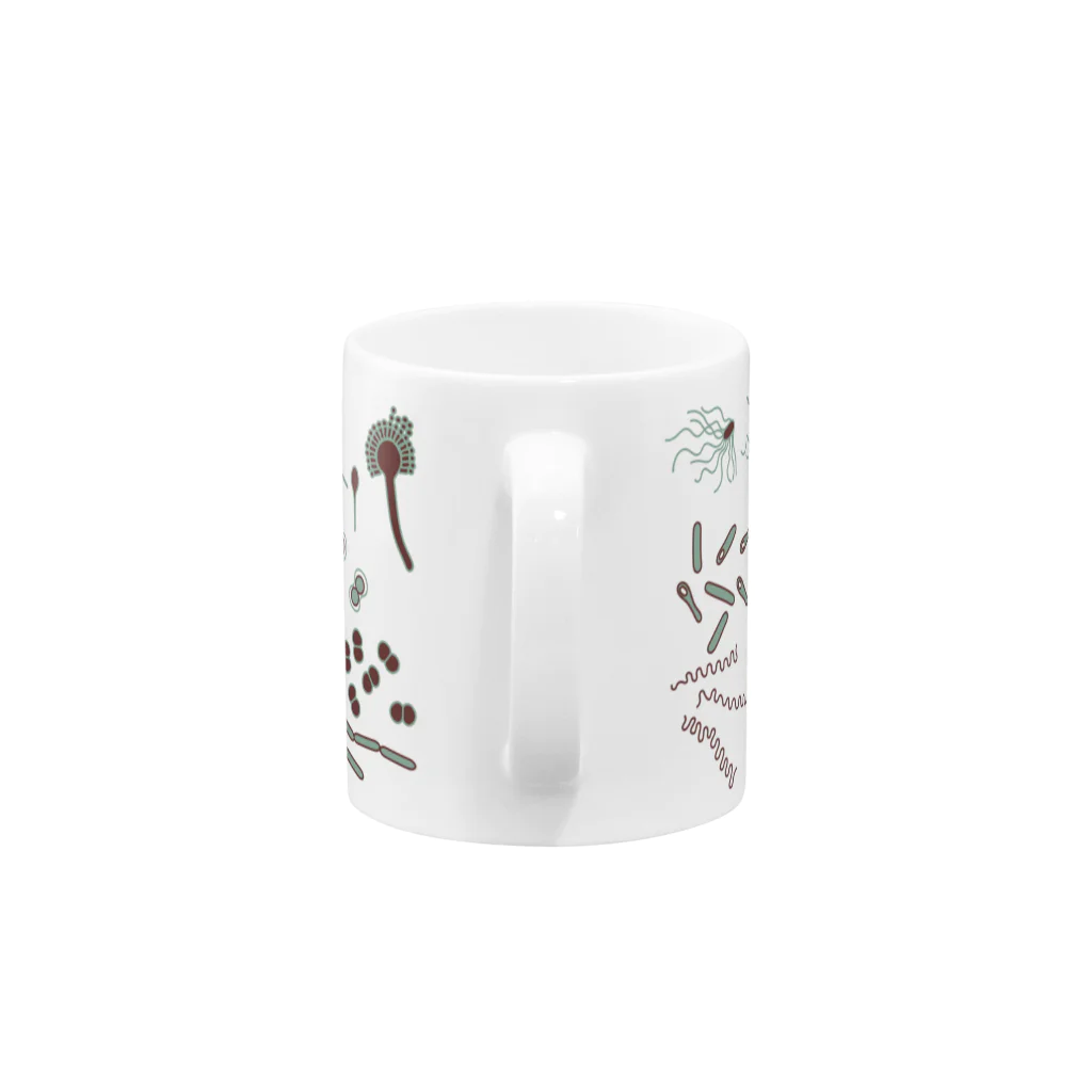 iitomoの微生物いっぱいマグカップ Mug :handle