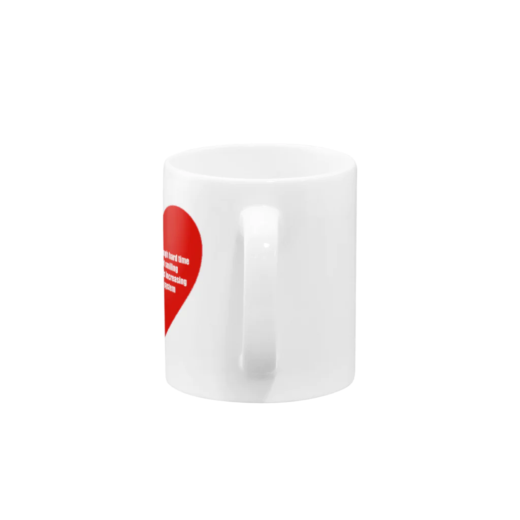 unixkaniのハートスマイル Mug :handle