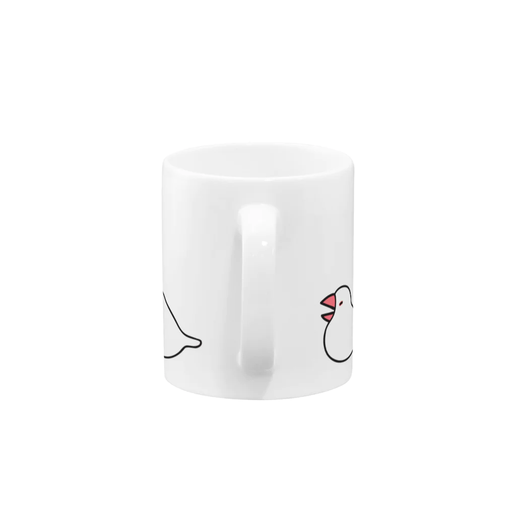 subacoのねぶん（しろいっぱい） Mug :handle