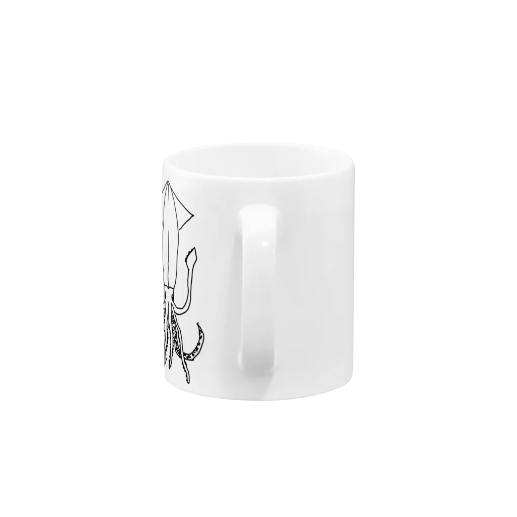 死体寝取りマンのヤリイカくん Mug :handle