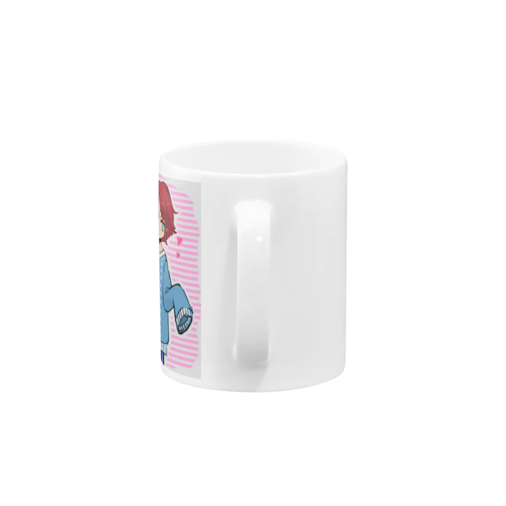 らぴすらずりのブカブカ袖ガール Mug :handle