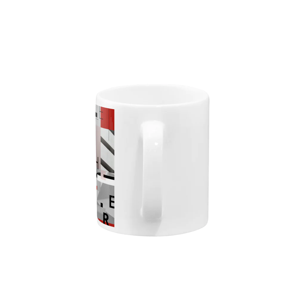 Sizzle artworkのTYPOGRAPHIC -不在- Mug :handle