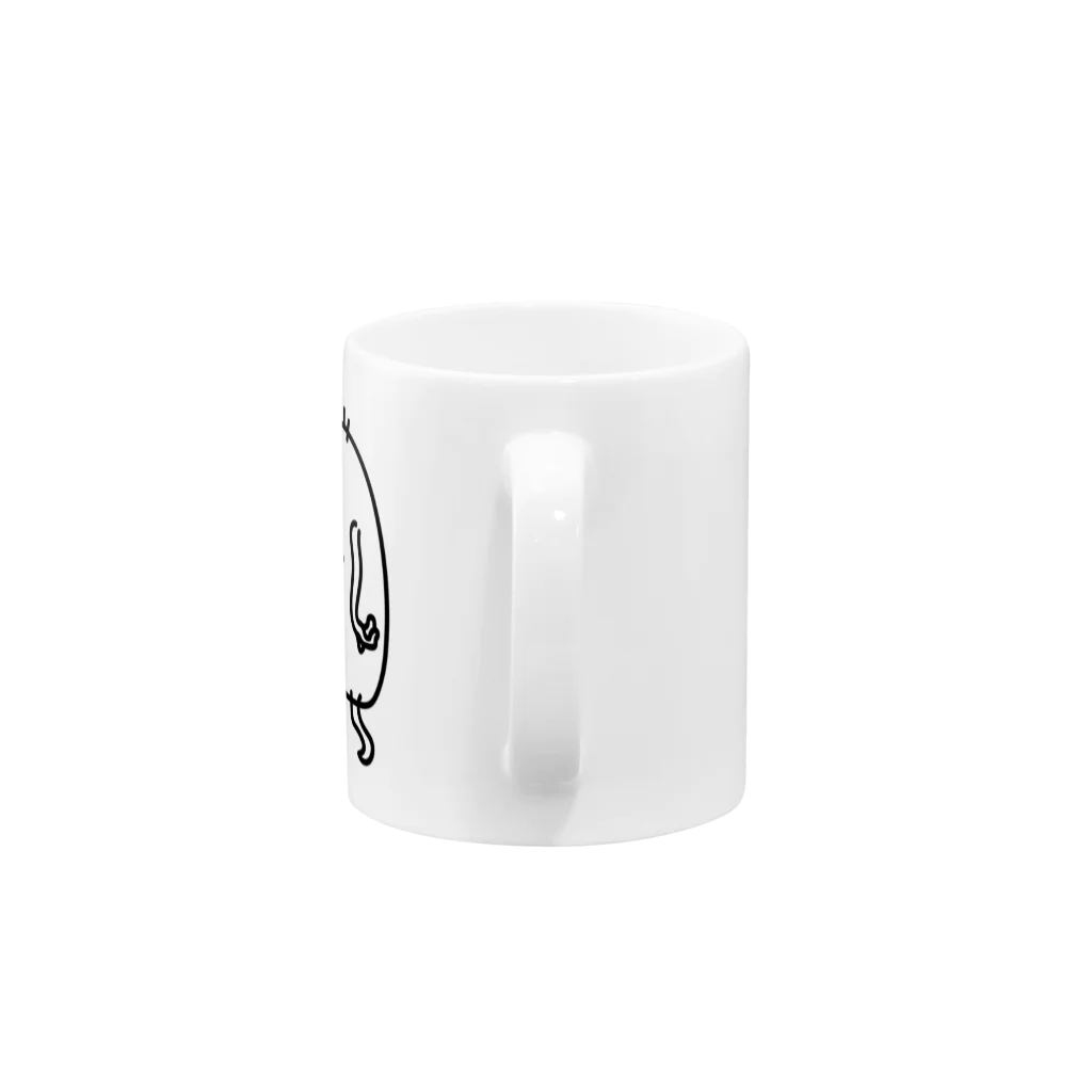 クジラデザインのシタッパラリン Mug :handle