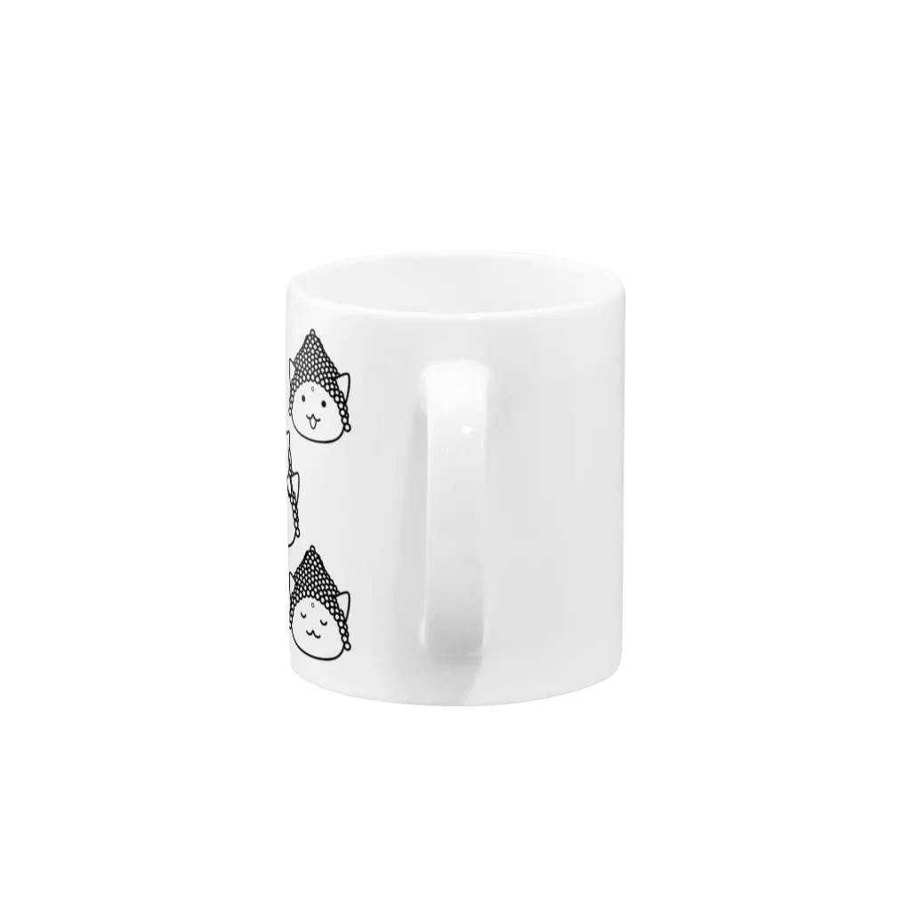 PygmyCat　suzuri店の仏にゃんｓ Mug :handle