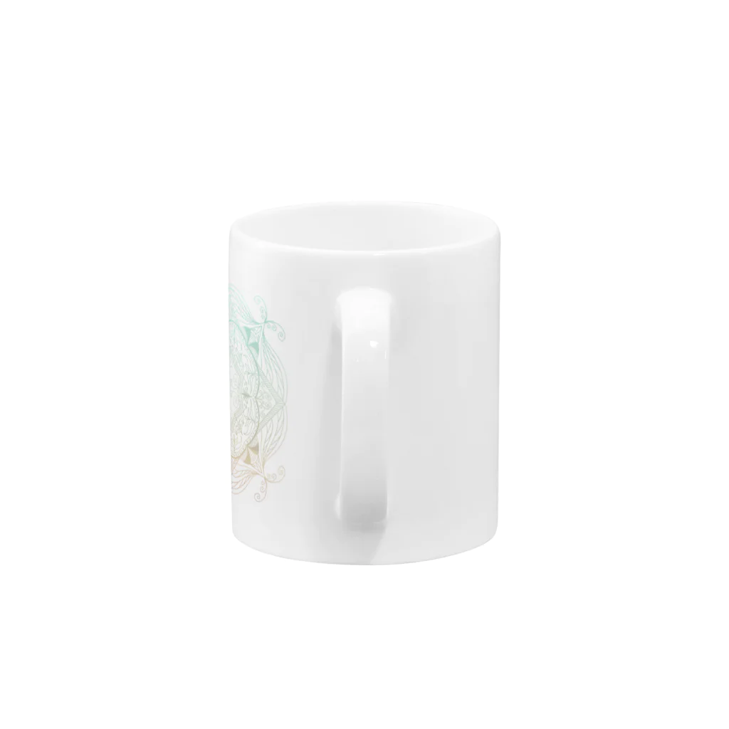 オリジナルパターンにハマった人のショップのオリジナルパターン6 Mug :handle