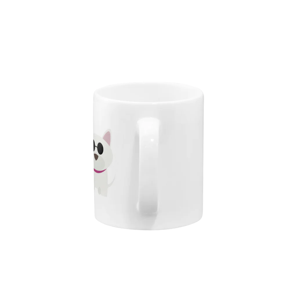 Boo & Alice の白柴ブルックリン Mug :handle