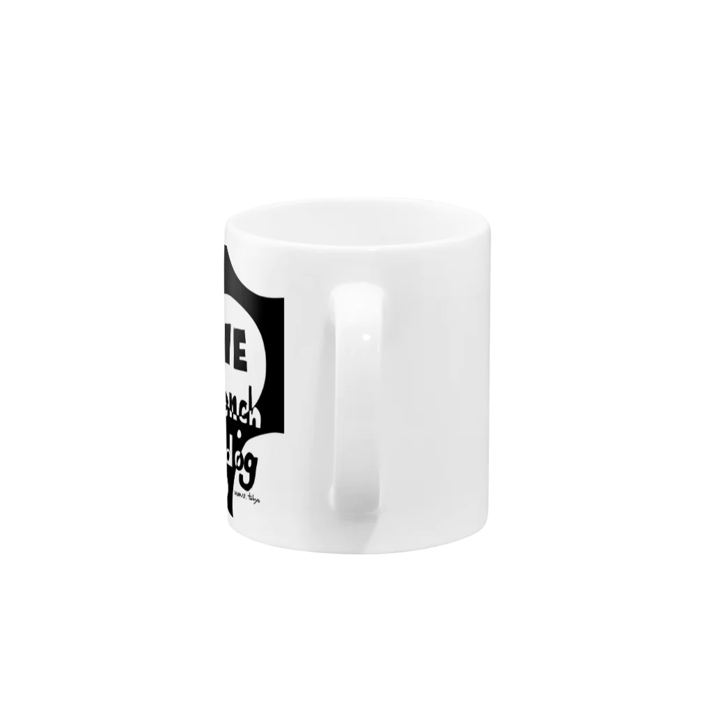 androgyneのLOVE FRENCH-BULLDOG Mug :handle