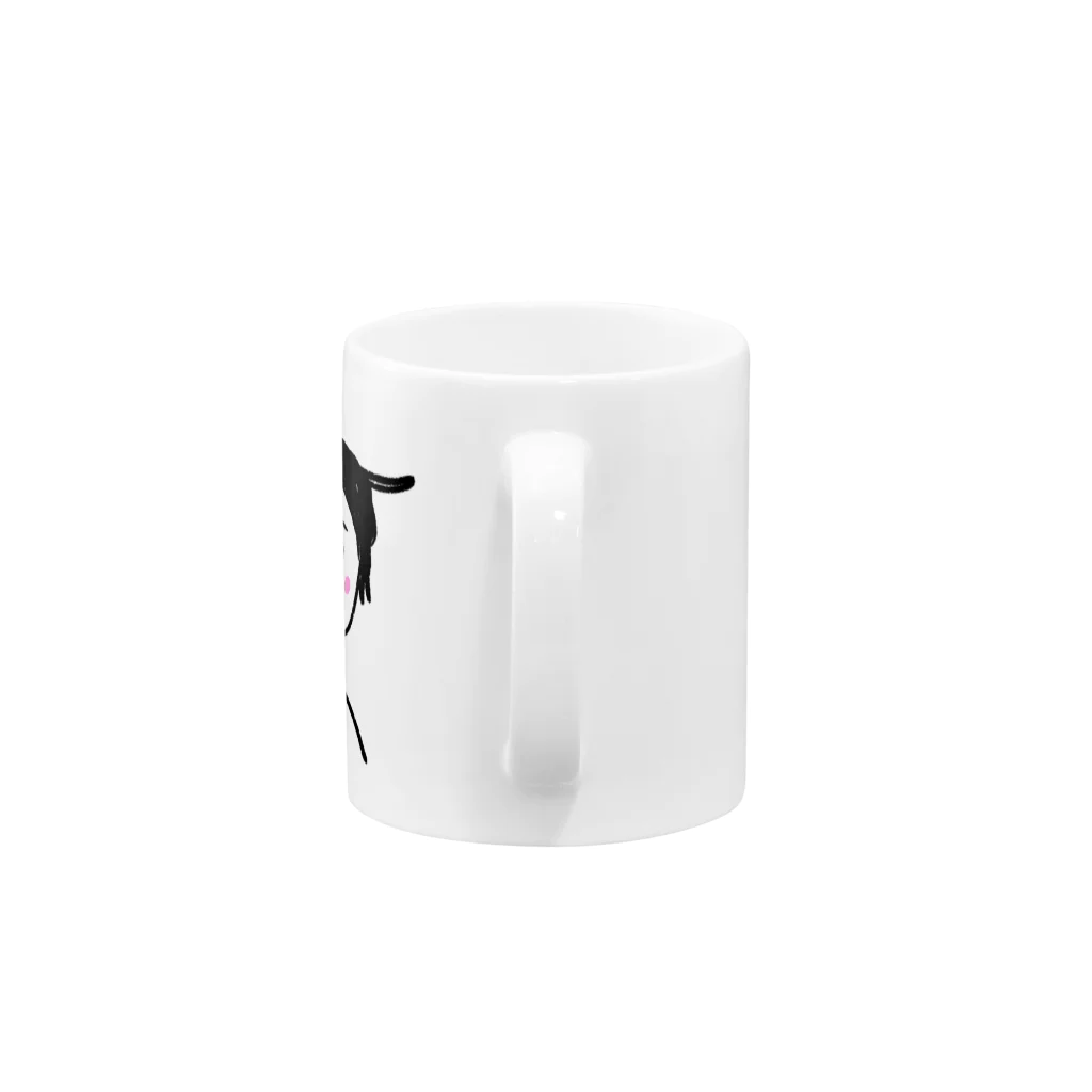 EASEのねこへあー Mug :handle