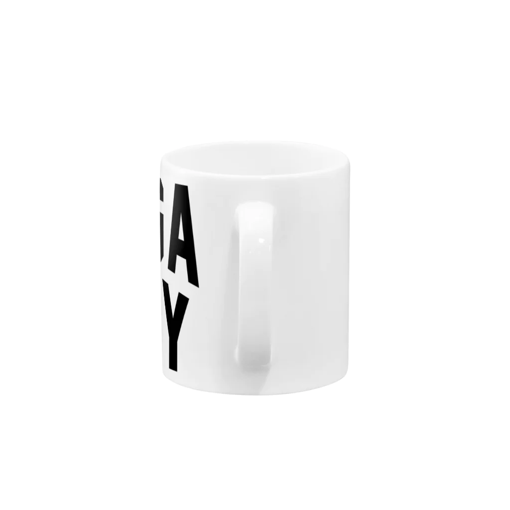 JIMOTOE Wear Local Japanの佐賀市 SAGA CITY Mug :handle