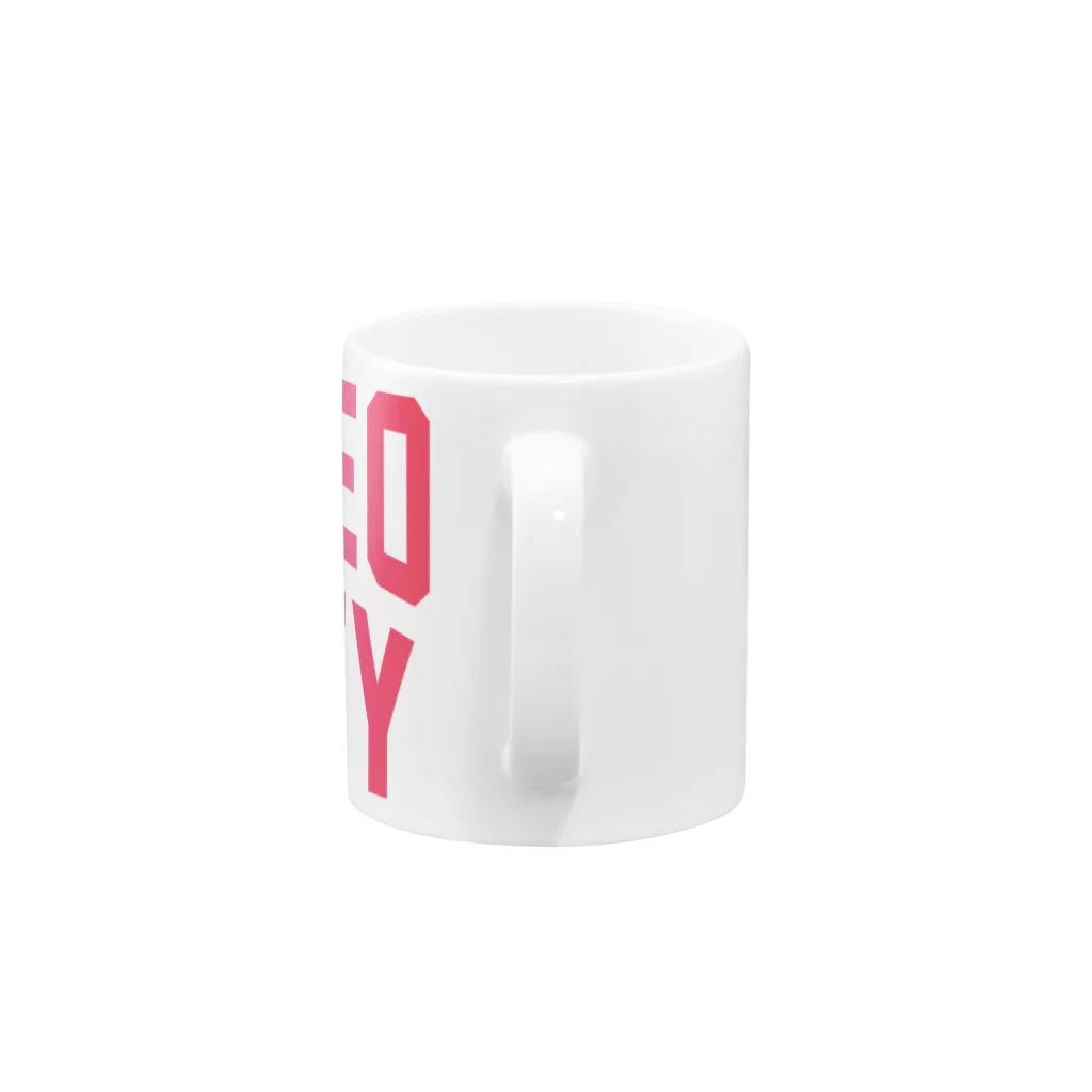 JIMOTO Wear Local Japanの上尾市 AGEO CITY Mug :handle