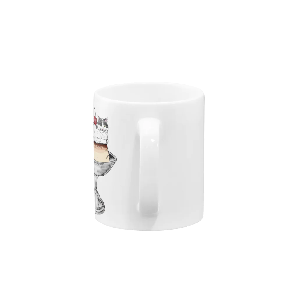 不純喫茶ニッキの自家製プリン Mug :handle