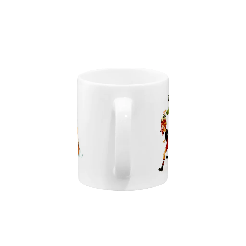 マツダヤスヨのイラストのTrick Or Treat Mug :handle