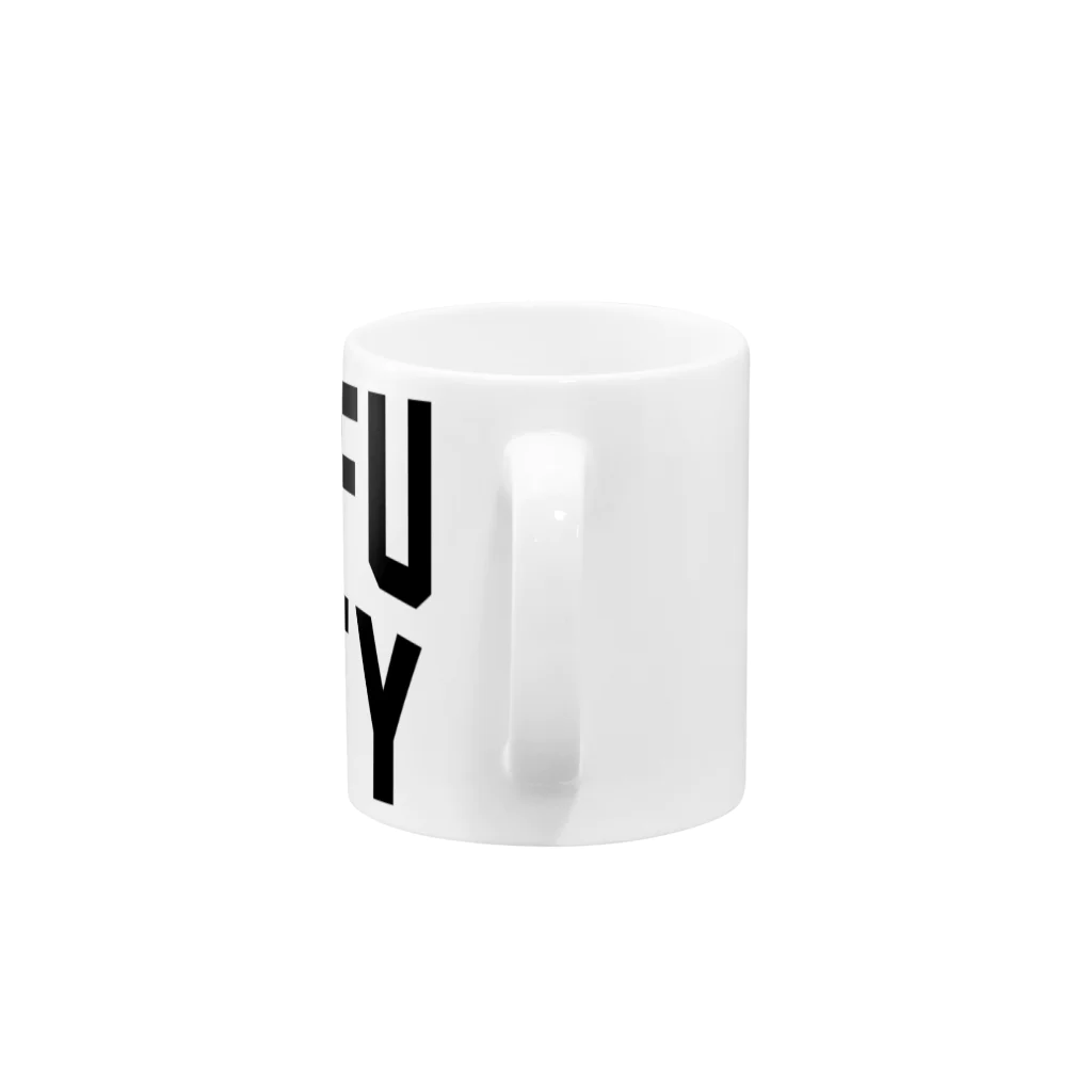 JIMOTOE Wear Local Japanの甲府市 KOFU CITY Mug :handle