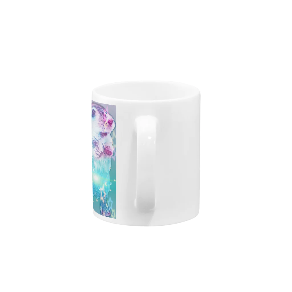 u-ch(D2BLUE)のスナネズミのしろ太 Mug :handle