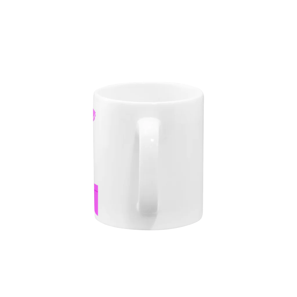 ぱすてるぴんくのお店のドットセーラー服（ピンク） Mug :handle