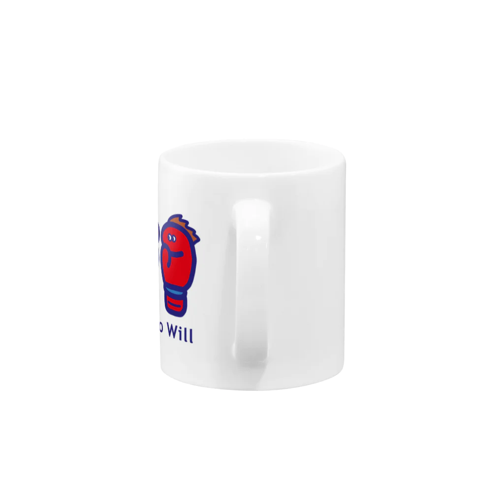 総合格闘技・フィットネス studio Willのstudio Will×INGRID マグカップ_ B Mug :handle