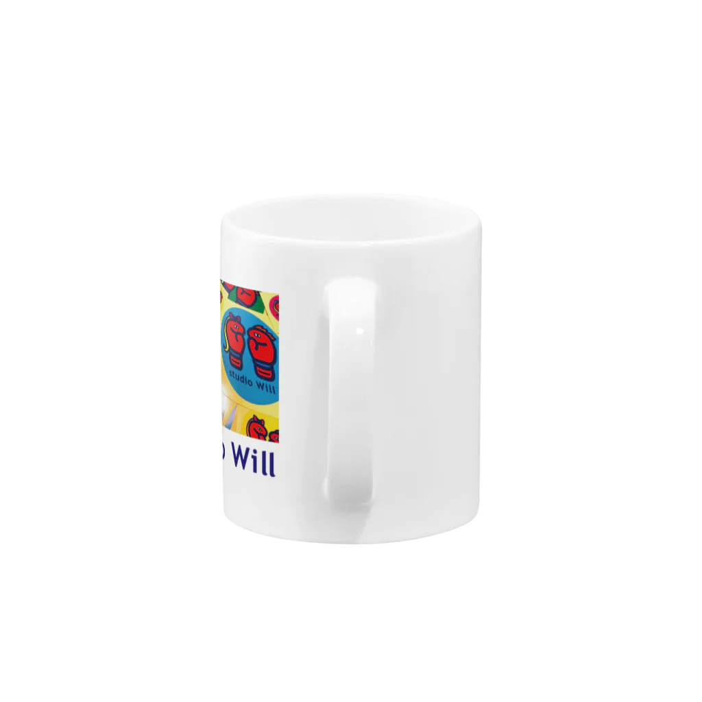 総合格闘技・フィットネス studio Willのstudio Will×INGRID マグカップ_D Mug :handle