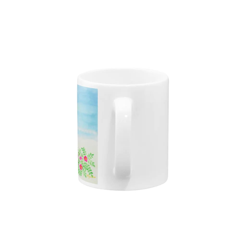 prettyflowerのここに幸あり Mug :handle