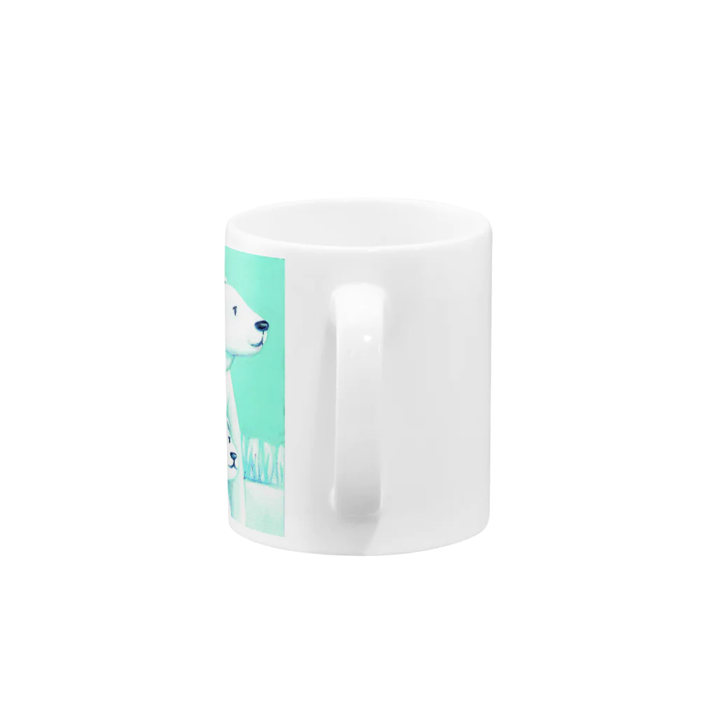 MashMashのシロクマ親子 Mug :handle