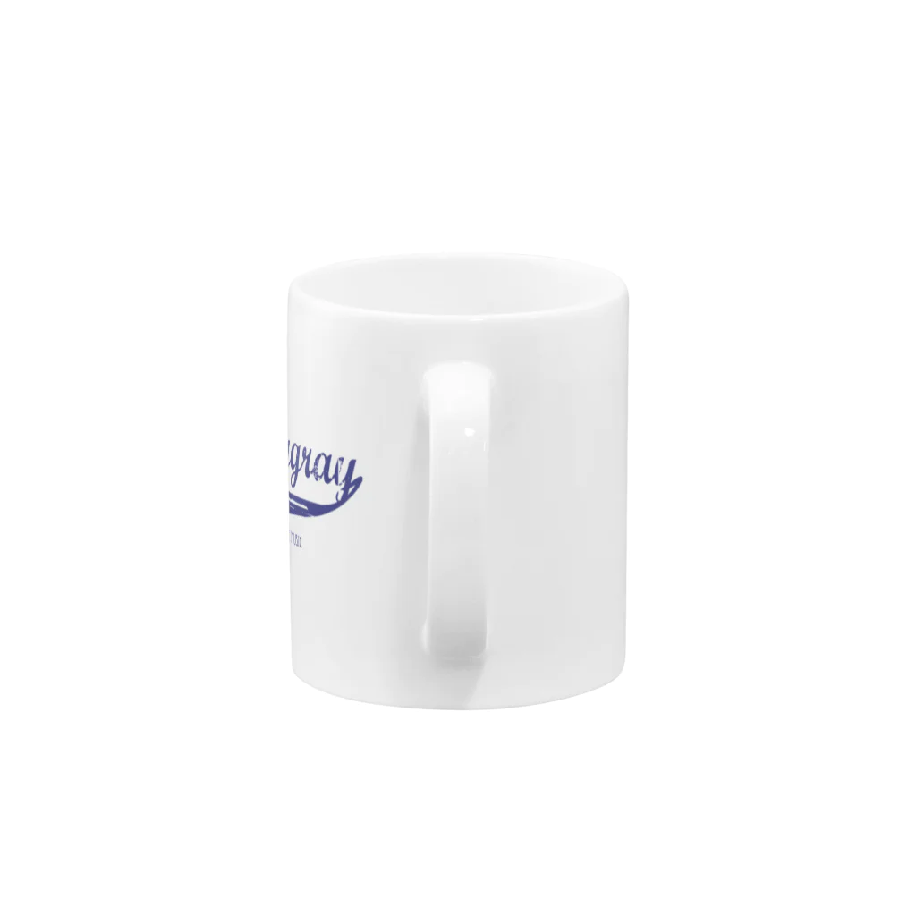 navygrayのNavy gray street blue Mug :handle