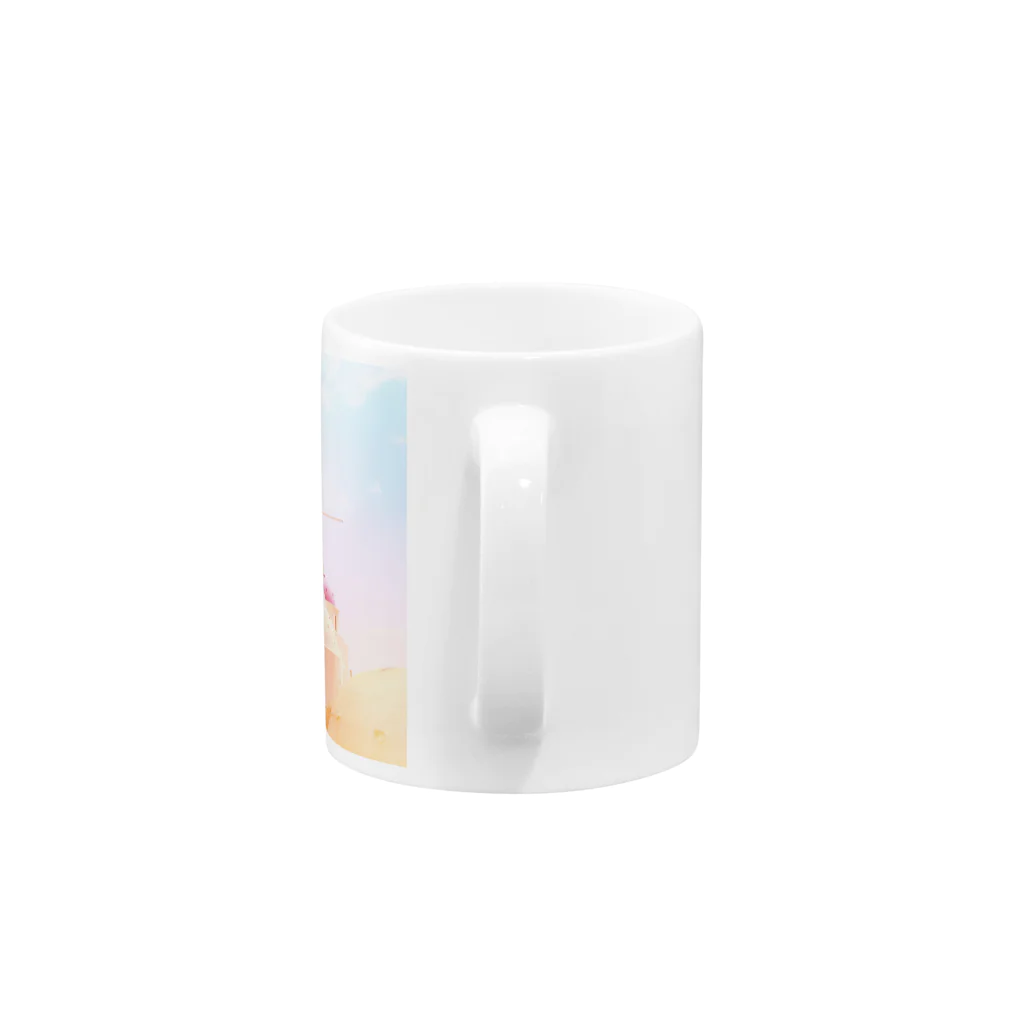 NEON LIGHT STARSのサントリーーニ Mug :handle