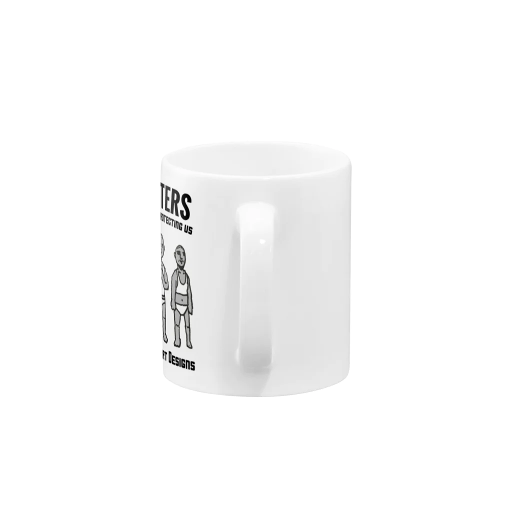 newworldartdesignsのFIGHTERS Mug :handle